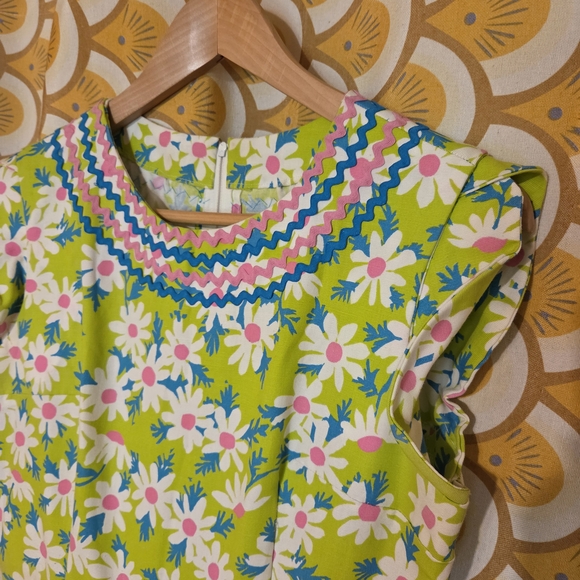 Vintage 60s Dress Floral Daisy Small - Picture 2 of 9